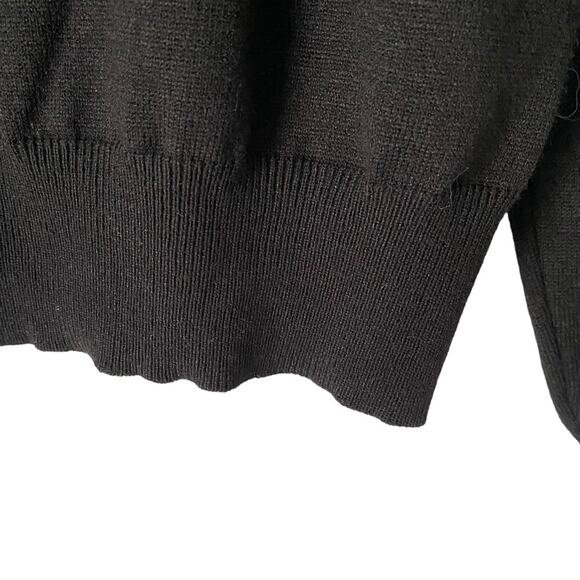 Draper James RSVP Black Crewneck Beaded
Sequin Collar Sweater size Large - Picture 8 of 10